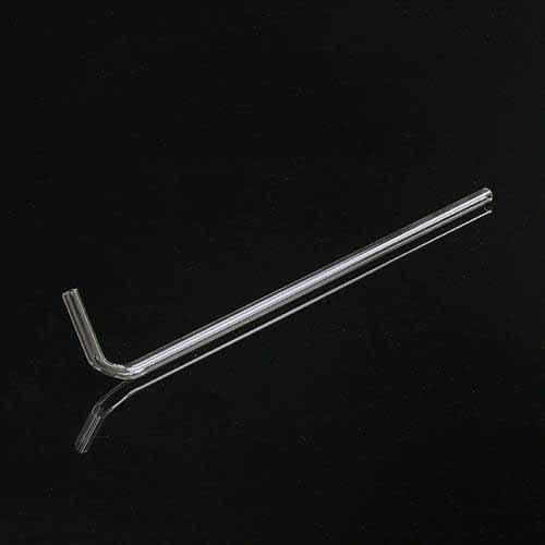 クリスタルジョイント　Ｌ型・大（２０ｃｍ×４ｃｍ　外径６ｍｍ）　１個　６ｍｍエアーチューブ用