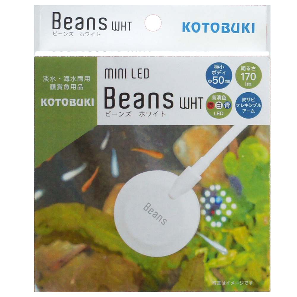 コトブキ工芸　ミニＬＥＤ　ビーンズ　ホワイト　アクアリウム　テラリウム　ライト　水槽　照明
