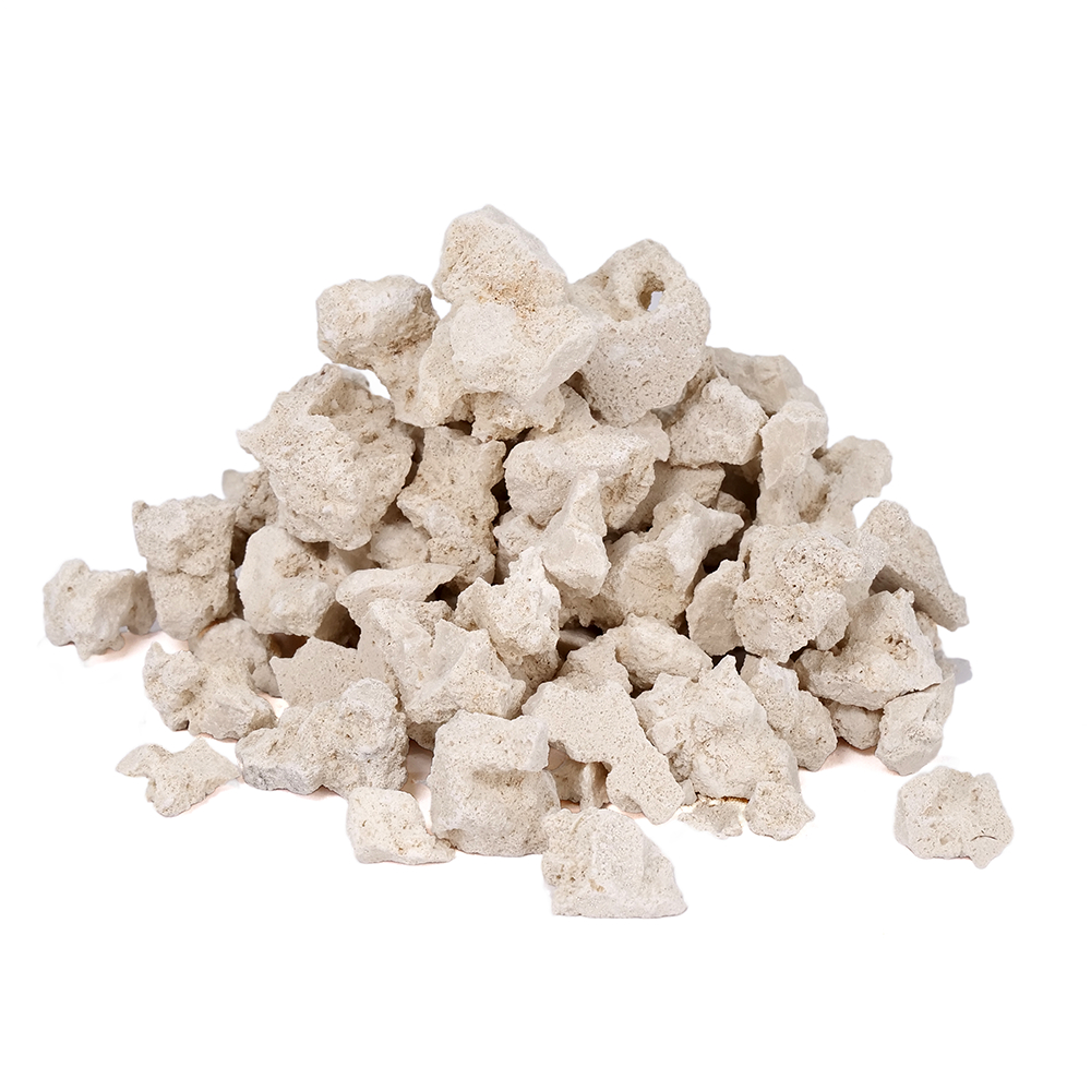マルコロック　リーフセーバー　クランチ（Ｃｒｕｎｃｈ）　１ｋｇ　海水水槽用　水槽用石　デスロック　化石サンゴ　沖縄不可