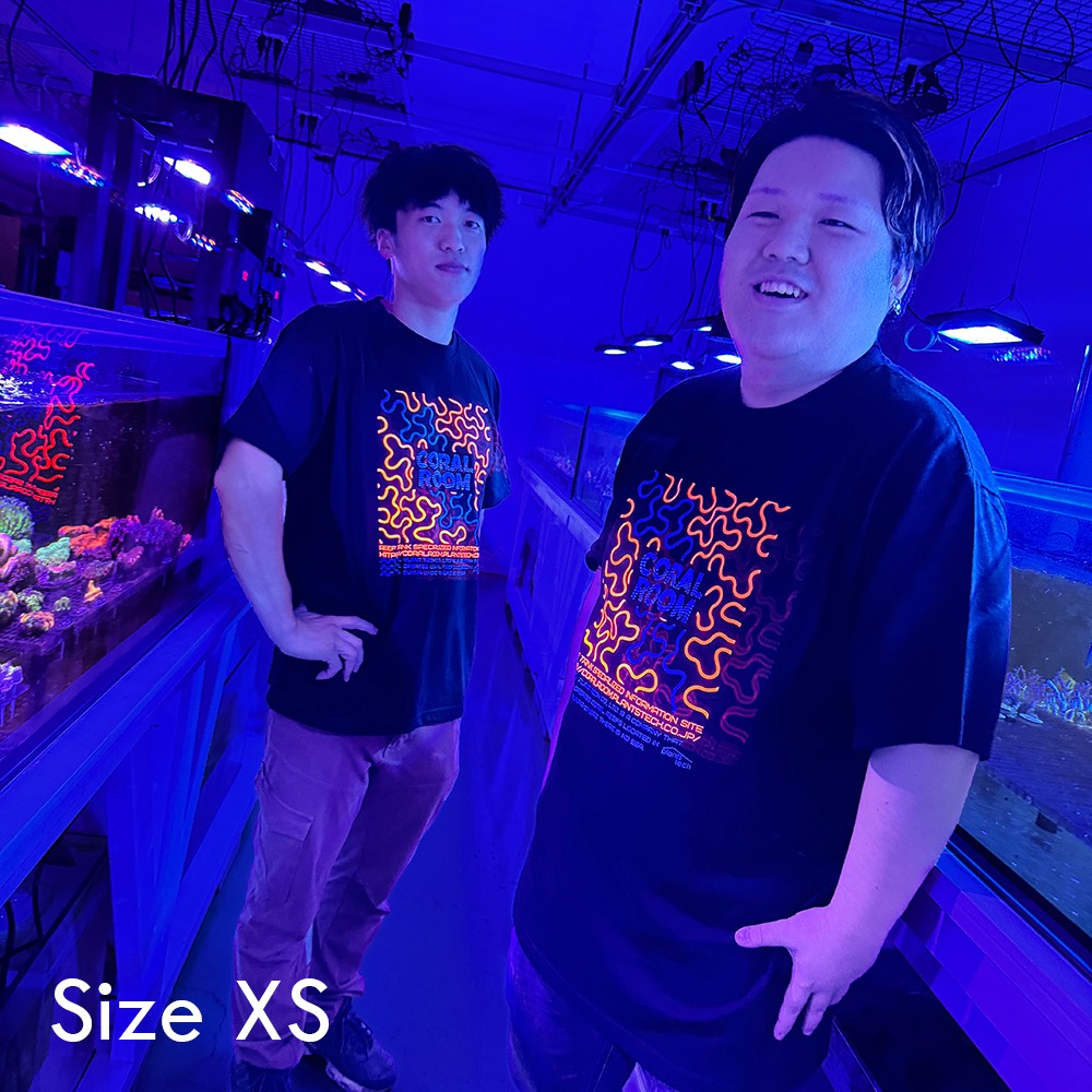 ＣＯＲＡＬ　ＲＯＯＭ　脳サンゴ蛍光　Ｔシャツ　ＸＳ　沖縄不可