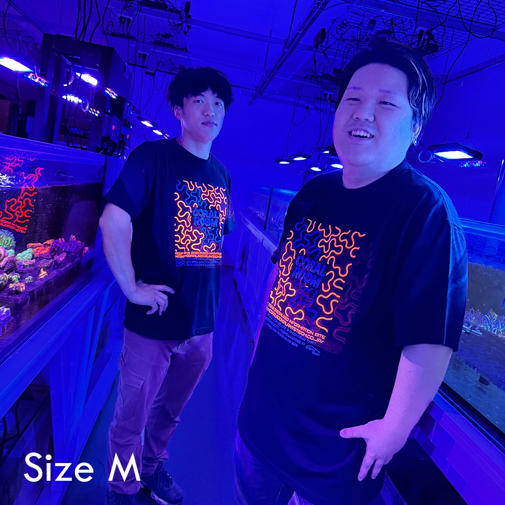 ＣＯＲＡＬ　ＲＯＯＭ　脳サンゴ蛍光　Ｔシャツ　Ｍ　沖縄不可
