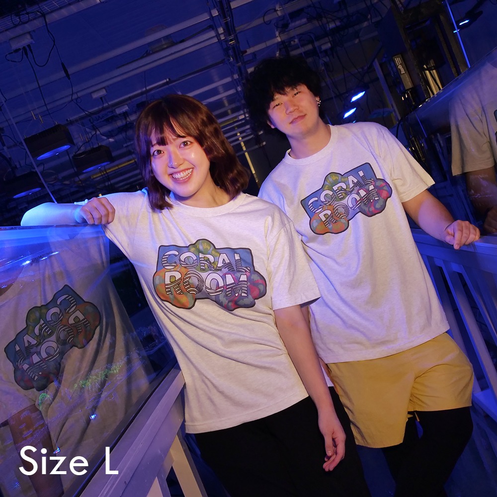 ＣＯＲＡＬ　ＲＯＯＭ　スコリミアロゴ　アッシュ　Ｔシャツ　Ｌ　沖縄不可